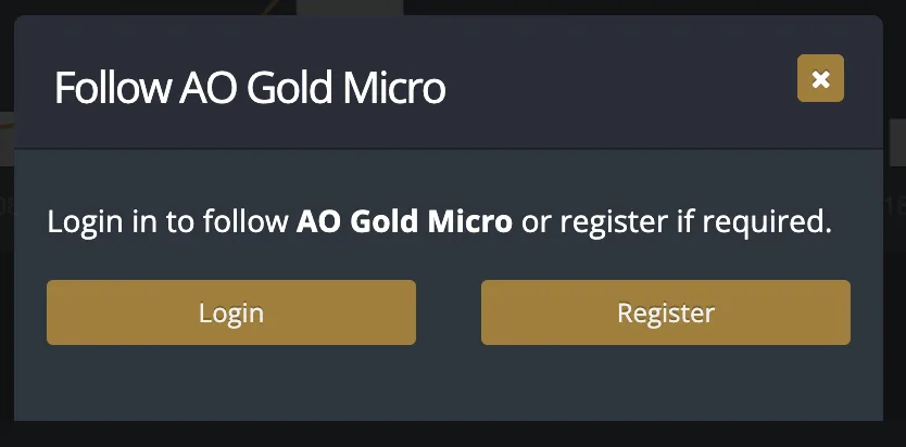 Login or Register popup