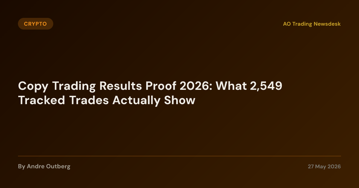2,549 Copy Trading Results Proof 2026 That Hold Up