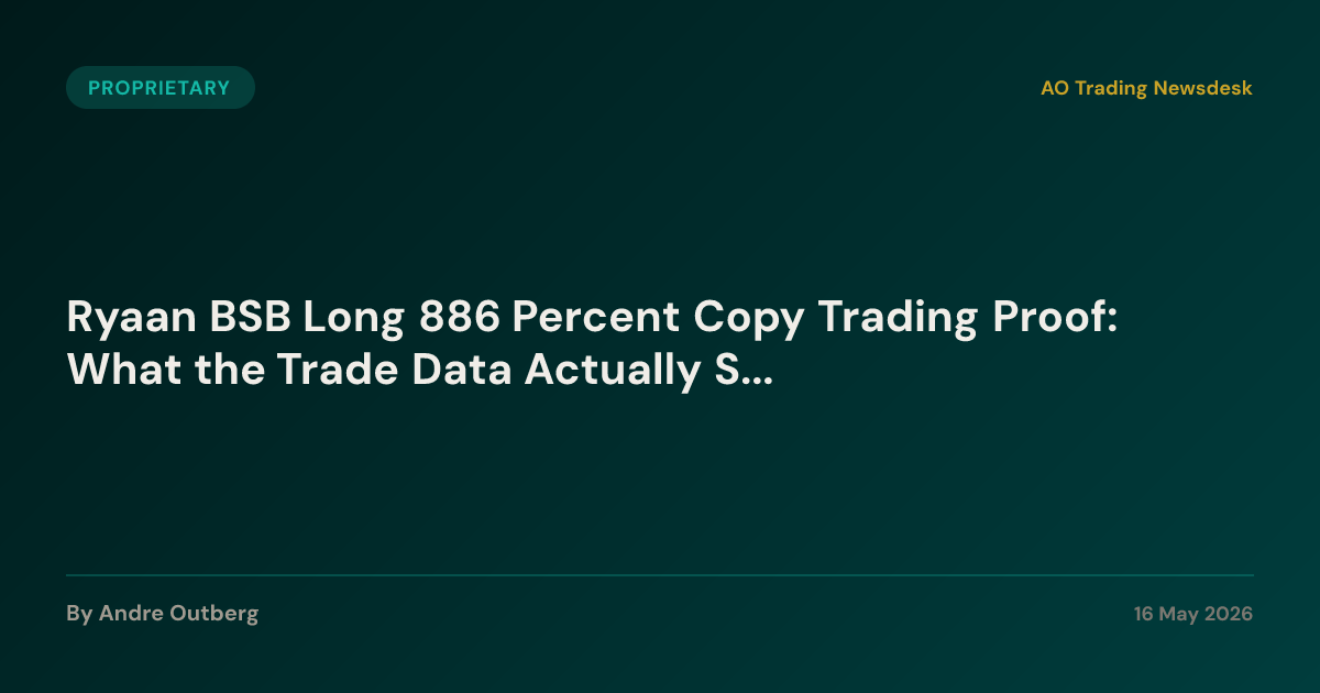 Ryaan BSB Long 886% Copy Trading Proof Explained
